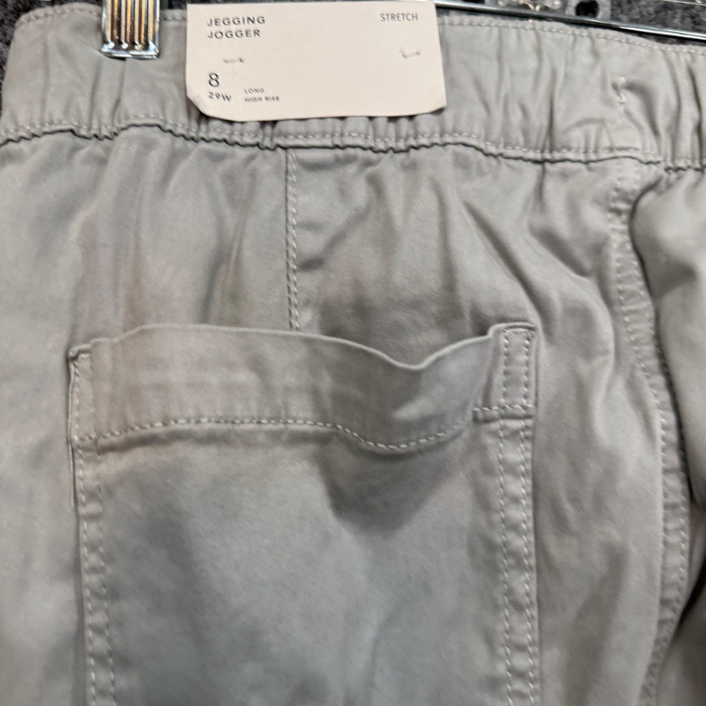 Incredibly Soft Light Gray Size 8 Long Women’s Utility Jogger Pants. - Picture 7 of 10